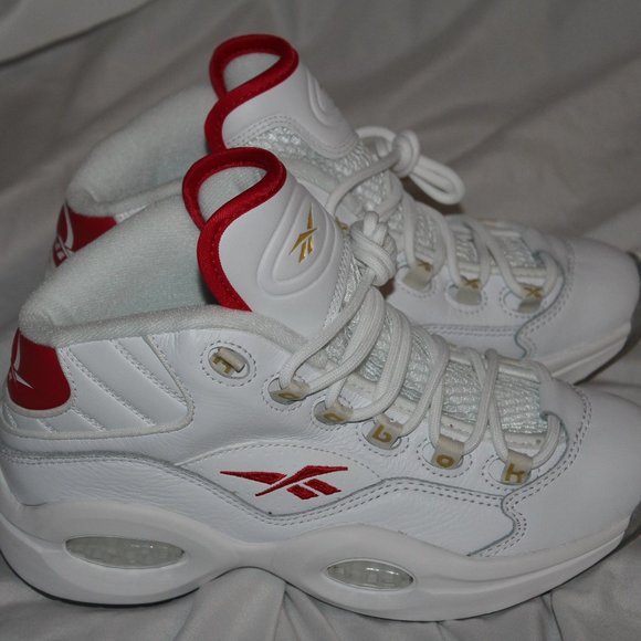 Reebok Question Mid Allen Iverson Basketball Shoes GS Size 5.5/ 7W HP2960